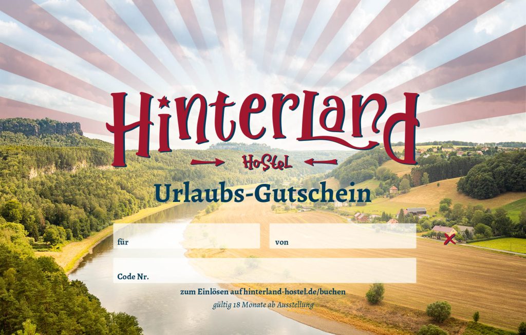 Hinterland Hostel Urlaub Gutschein Urlaubsgutschein